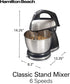 Classic Stand and Hand Mixer, 4 Quarts, 6 Speeds with Quickburst, Bowl Rest, 290 Watts Peak Power, Black and Stainless