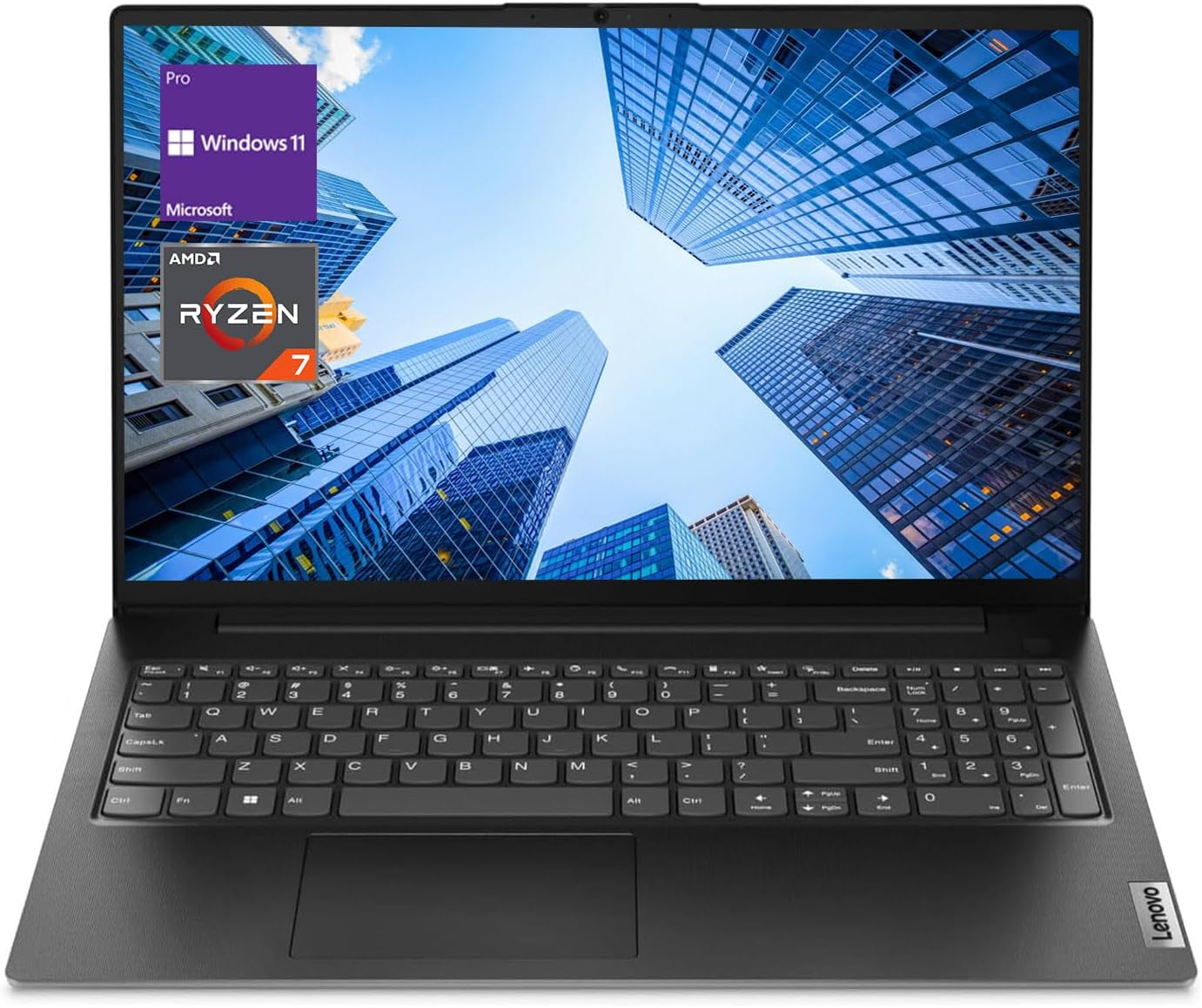 V-Series V15 Business Laptop, 15.6" FHD Display, AMD Ryzen 7 7730U, 40GB RAM, 1TB SSD, Numeric Keypad, HDMI, RJ45, Webcam, Wi-Fi, Windows 11 Pro, Black