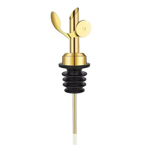 1Pc Oil Bottle Stopper Cap Dispenser Sprayer Lock Wine Pourer Sauce Nozzle Liquor Leak-Proof Oil Pour Spouts Kitchen Tools