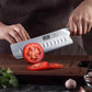 7 Inch Nakiri Knife, Japanese AUS-10 High Carbon Stainless Steel Chef Knife, Multipurpose Meat Vegetable Sharp Kitchen Knife with Ergonomic Pakkawood Handle