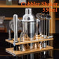 Stainless Steel Cocktail Shaker Set Mixer Bartender Kit Cobbler Boston Shaker Bars Set Tools Jigger Mixer Muddler Pourer Spoon