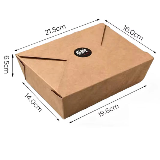 10 Pieces X Home Restaurant Parties Catering Supplies, Paper Take Out Food Lunch Boxes -1300Ml to Go Containers