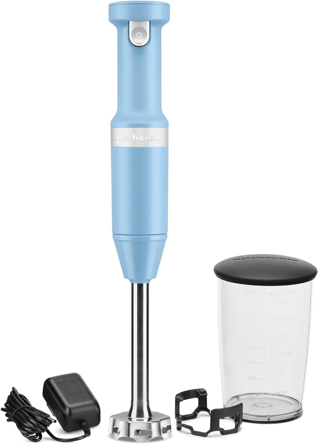 Cordless Variable Speed Hand Blender - KHBBV53, Blue Velvet & 3.5 Cup Food Chopper - KFC3516, Blue Velvet