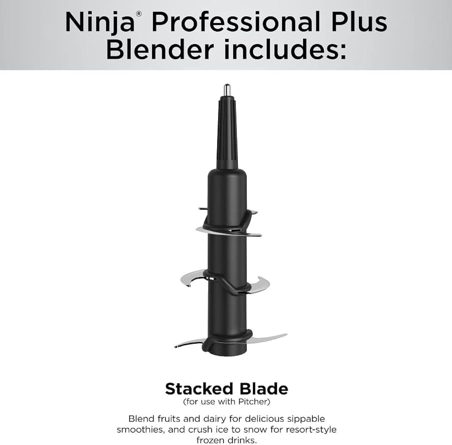 BN701 Professional plus Blender, 1400 Peak Watts, 3 Functions for Smoothies, Frozen Drinks & Ice Cream with Auto IQ, 72-Oz.* Total Crushing Pitcher & Lid, Dark Grey