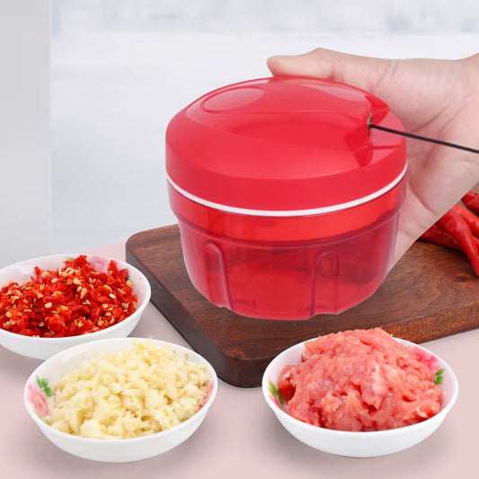 Mini Multifunctional Handmade Vegetable Cutter Garlic Masher Portable Chili Meat Grinder Cutting Food Chopper Kitchen Tools