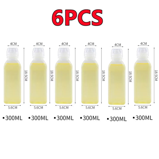 New 6-1Pc 300Ml/500Ml Kitchen Squeeze Oil Bottle Dispenser Oil Spray Bottle Condiment Cooking Ketchup Mustard Vinegar Olive Oil