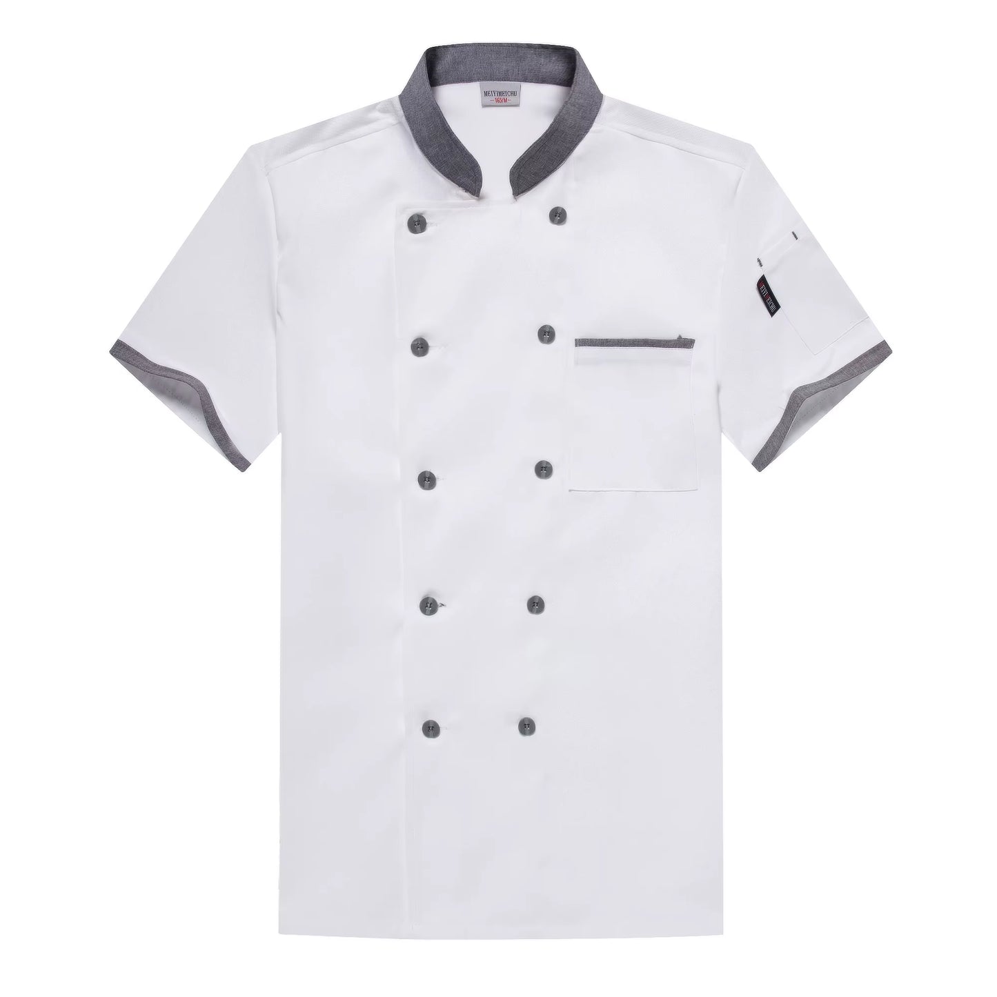 Long Sleeve Chef Uniform Restaurant Professional Clothes Cooking Waiter Coat Outfit Kitchen Work Jackets Cook Wear Solid Color