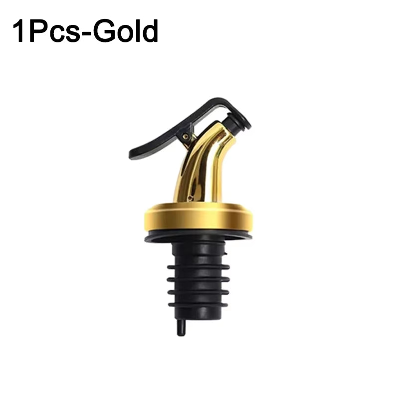 1/3Pcs Oil Bottle Stopper Lock Plug Seal Leak-Proof Food Grade Rubber Nozzle Sprayer Liquor Dispenser Wine Pourer Kitchen Tools