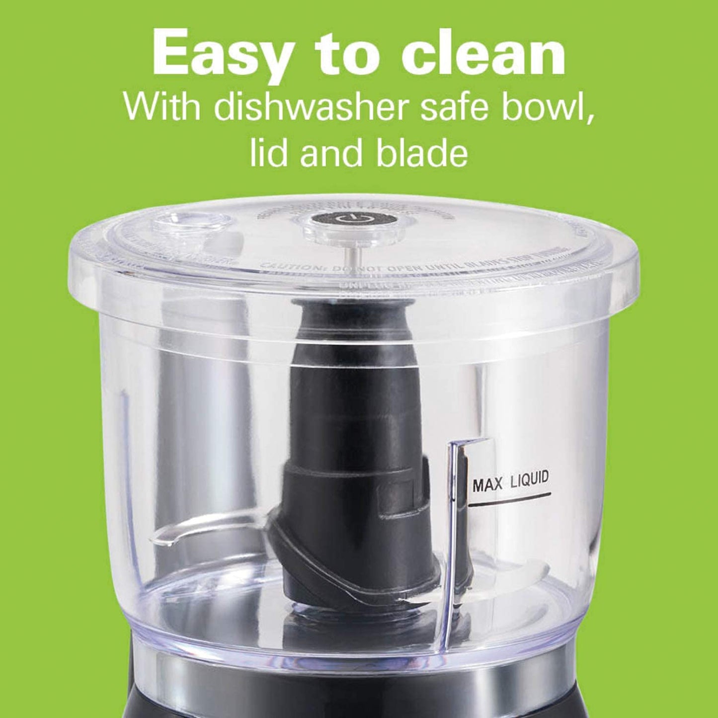 Electric Vegetable Chopper & Mini Food Processor, 3-Cup, 350 Watts, for Dicing, Mincing, and Puree, Black (72850)