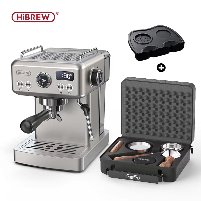 20Bar Semi Automatic Espresso Coffee Machine Temperature Adjustable 58Mm Portafilter Cold/Hot Coffee Maker Metal Caseh10A