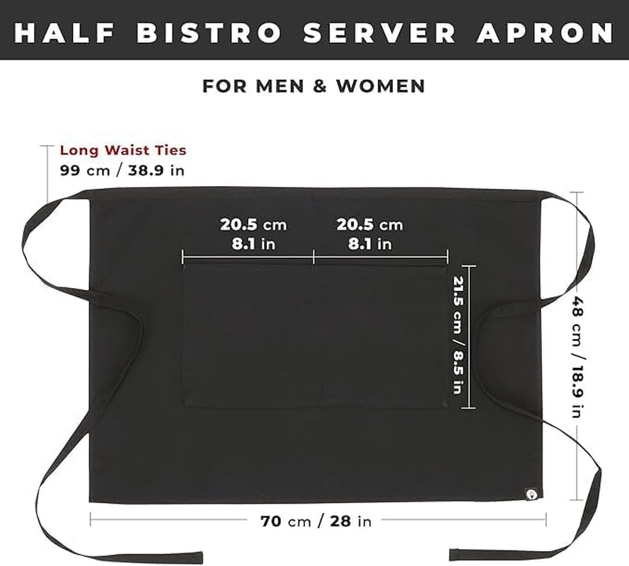 Unisex Half Bistro Server Apron