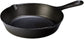 10.25 Inch Cast Iron Pre-Seasoned Skillet – Signature Teardrop Handle - Use in the Oven, on the Stove, on the Grill, or over a Campfire, Black