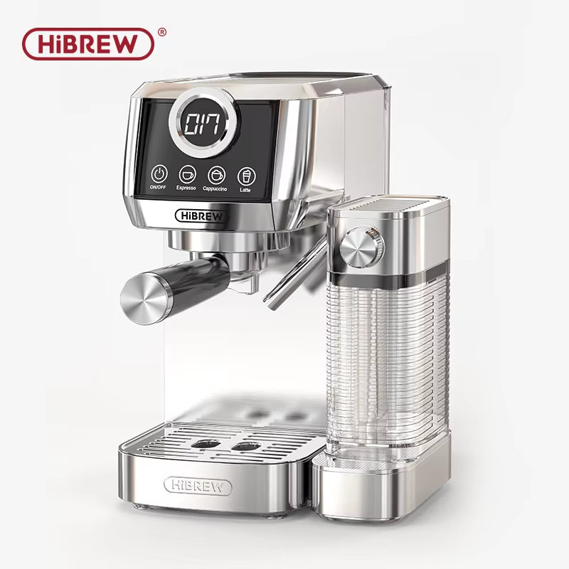 3 in 1 Semi Automatic Espresso Cappuccino Latte Coffee Machine Automatic Milk Froth Ground Coffee Stainless Steels H13A