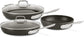 HA1 Hard Anodized Non Stick Fry Pan Set 2 Piece, 8, 10 Inch, Induction, Oven Broiler Safe 500F, Pots and Pans Set, Kitchen Frying Pans, Skillets, Premium Cookware, Home, Dishwasher Safe Black