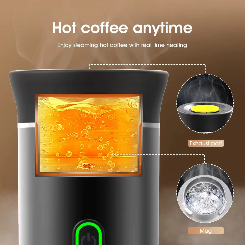 MIJIA Wireless Electric Portable Espresso Coffee Machine 3 in 1 for Car&Home Camping Espresso Coffee Maker Capsule Powder