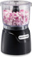 Electric Vegetable Chopper & Mini Food Processor, 3-Cup, 350 Watts, for Dicing, Mincing, and Puree, Black (72850)