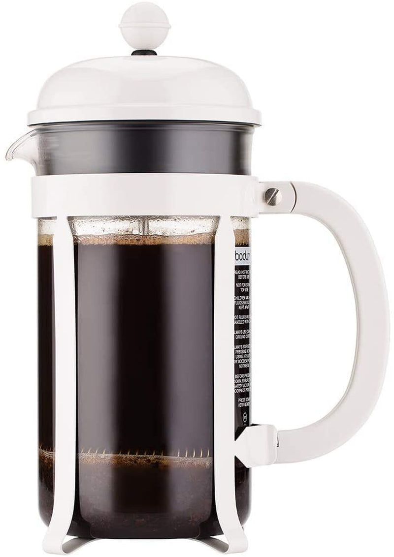 34Oz Chambord French Press Coffee Maker, High-Heat Borosilicate Glass, Polished Stainless Steel – Made in Portugal