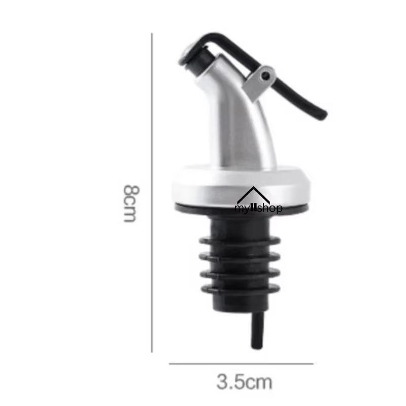 Oil Bottle Stopper Liquor Dispenser ABS Lock Wine Pourers Flip Top Drink Wine Stopper Leak-Proof Nozzle Bottle Cap Kitchen Tool