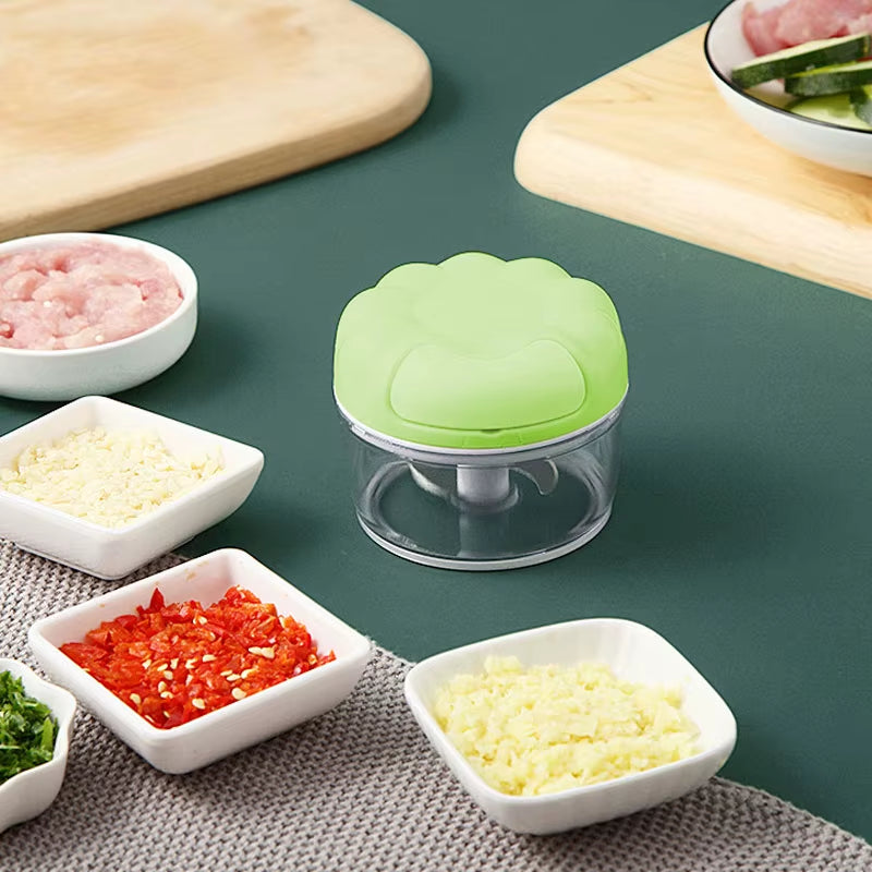 Mini Food Mixers Multi-Function Garlic Grinding Chopper Food Vegetables Cutter Meat Grinders Home Kitchen Manual Garlic Press