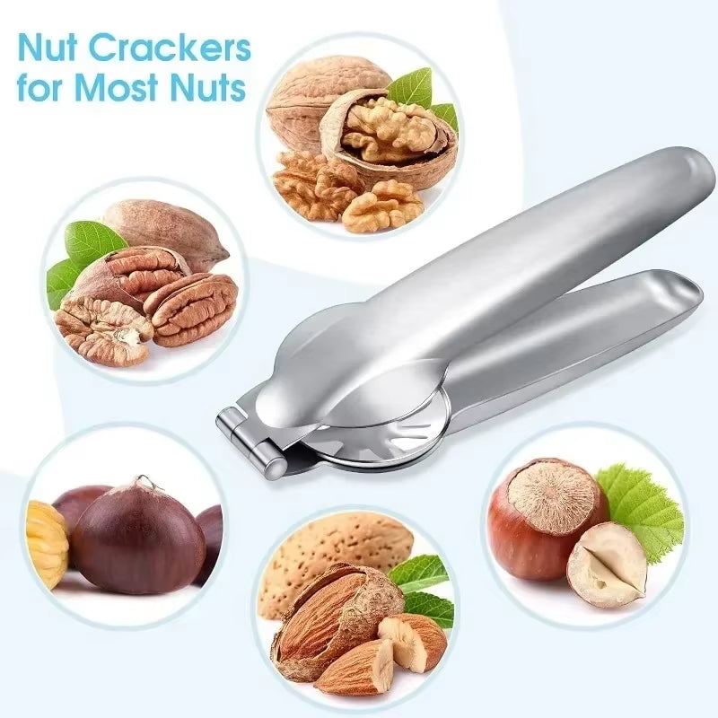 2 in 1 Stainless Steel Chestnut Opener Machine Kitchen Accessories Chestnut Cutter Portable Home Chestnut Clip for Nuts Gadgets