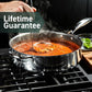 Hybrid Nonstick 5.5 Qt Deep Sauté Pan and Lid, Dishwasher and Oven-Safe, Compatible with All Cooktops