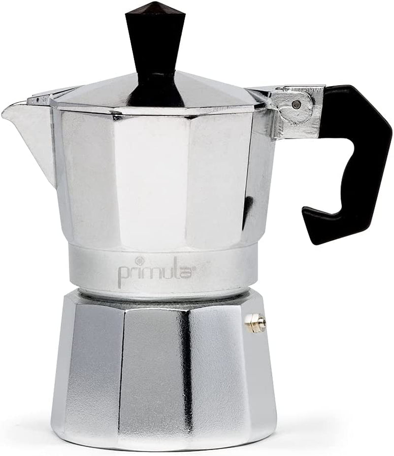 Classic Stovetop Espresso and Coffee Maker, Moka Pot for Italian and Cuban Café Brewing, Greca Coffee Maker, Cafeteras, 6 Espresso Cups, Silver