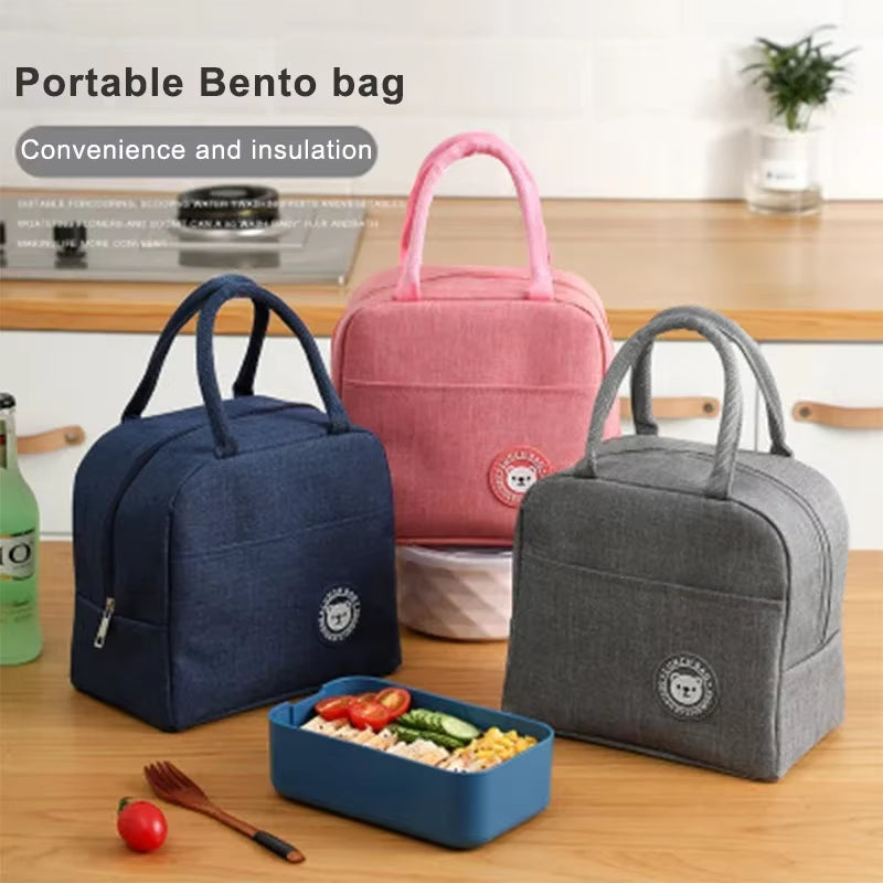 Portable Cooler Bag Ice Pack Lunch Box Insulation Package Insulated Thermal Food Picnic Bags Pouch for Women Kids Children Bag