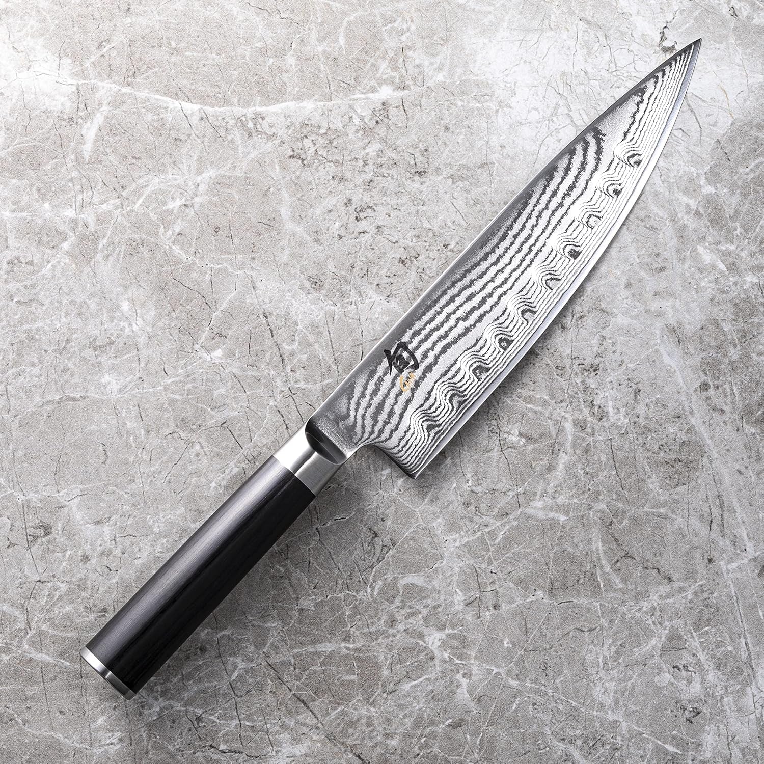 Classic 8" Hollow Ground Chef'S Knife, Handcrafted Japanese Knife, VG-MAX Core with Damascus Stainless Steel Cladding, Pakkawood Handle, Highquality Chef Knife for Professional and Home Chefs