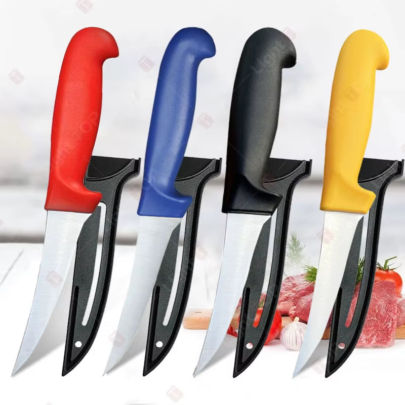 Professional Chef Knife Meat Cleaver Stainless Steel Fillet Boning Knife Fruit Cutter Fishes Slicing Knives and Accessories