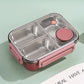 304 Stainless Steel Lunch Box with Tableware for Adults Kids Leakproof Lunch Container Portable Grids Bento Box Food Containers