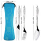 Delysia King 3Pcs/Set Stainless Steel Fork Spoon Knife Set