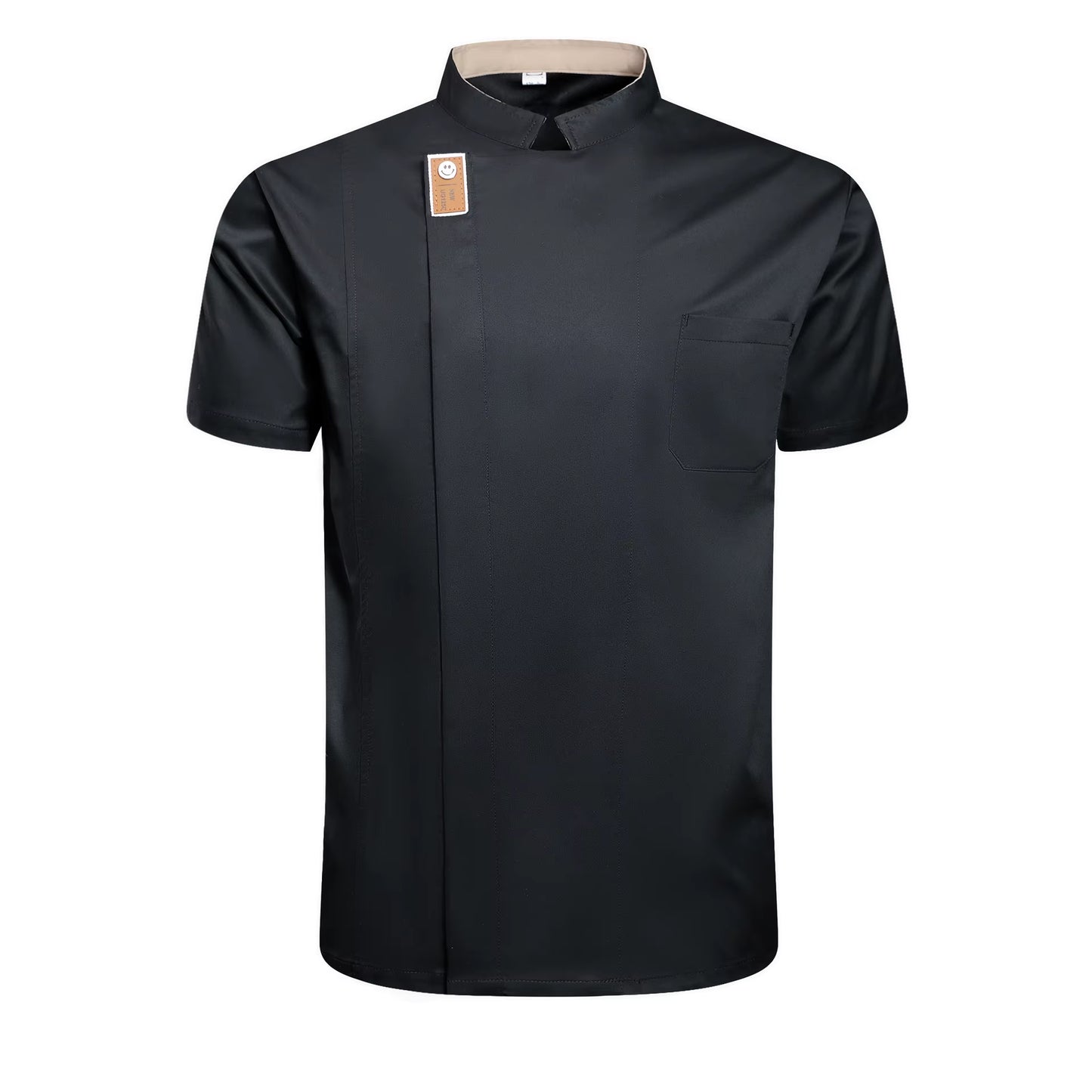 Chef Uniform Work Uniform Men'S Customized Name Print Logo Short Sleeved Shirt Jacket Bread Restaurant Cake Shop Kitchen