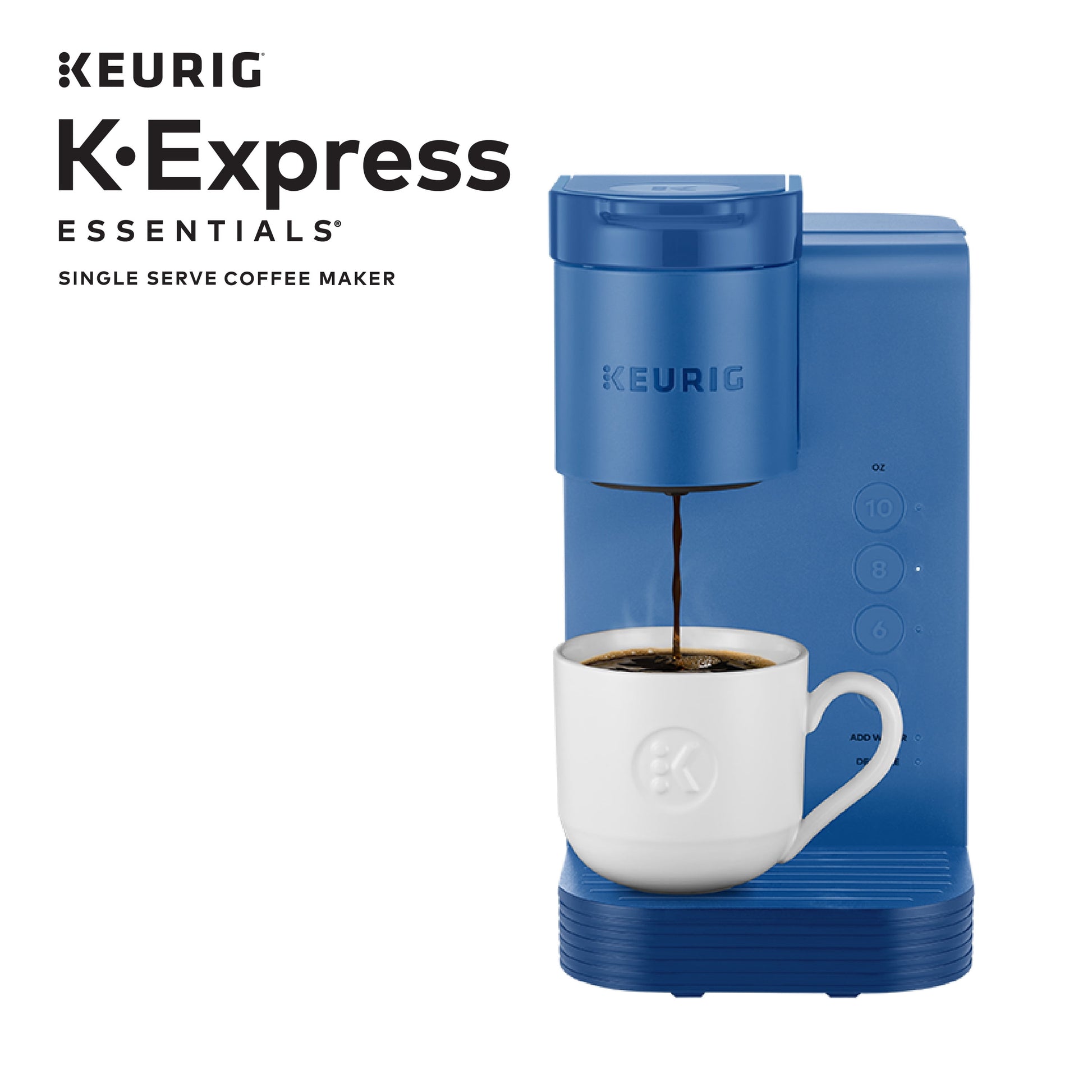 K-Express Essentials Pacific Blue Single-Serve K-Cup Pod Coffee Maker