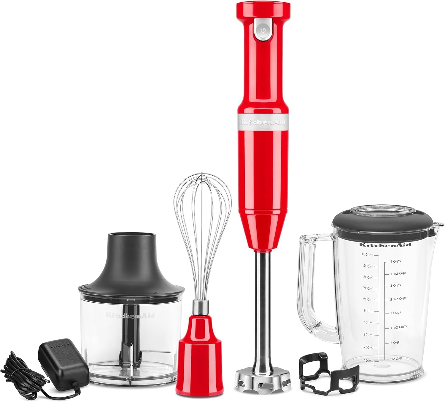 Cordless Variable Speed Hand Blender - KHBBV53, Blue Velvet & 3.5 Cup Food Chopper - KFC3516, Blue Velvet