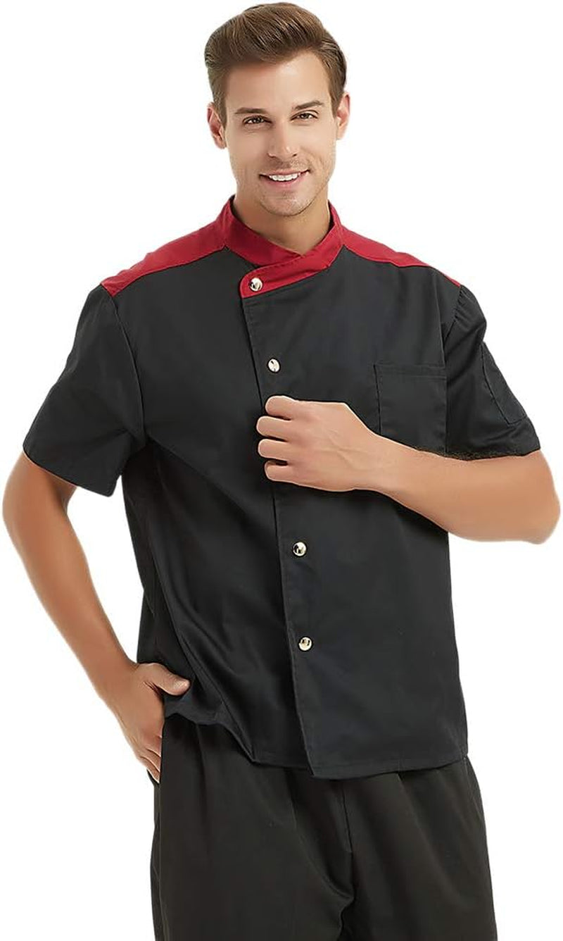 Unisex Short Sleeve Chef Coat Jacket