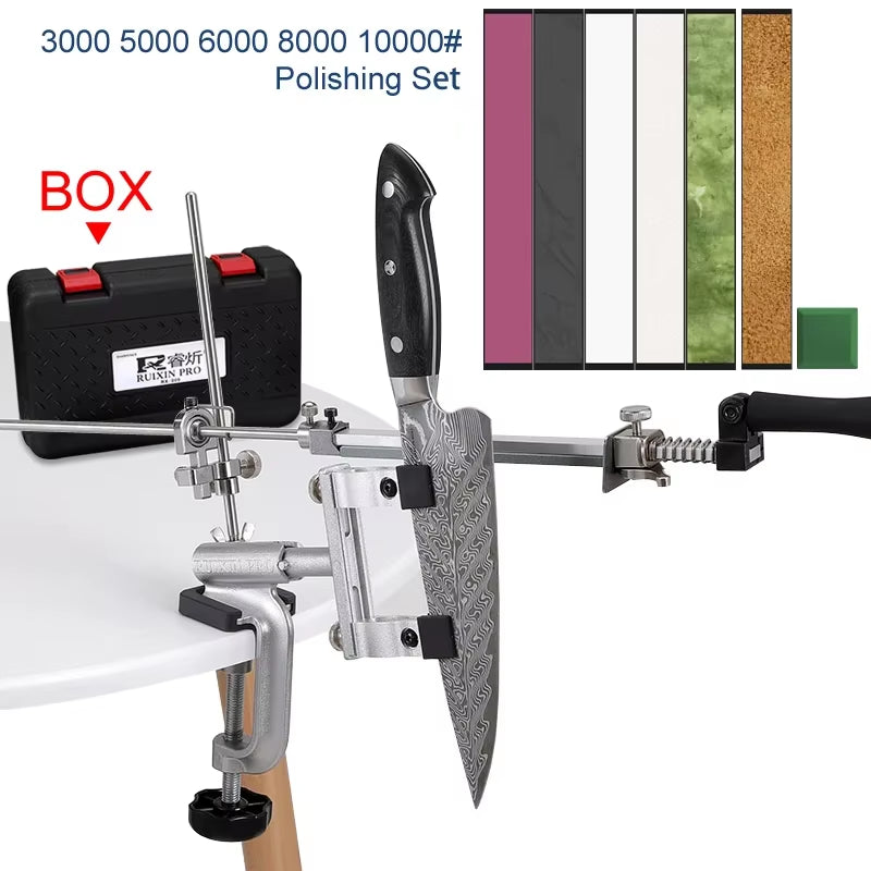 New 2023 Fixed Angle Sharpener RUIXIN PRO RX 009 Knife Sharpener Diamond Sharpening Stone Whetstone Polishing Leather Paste