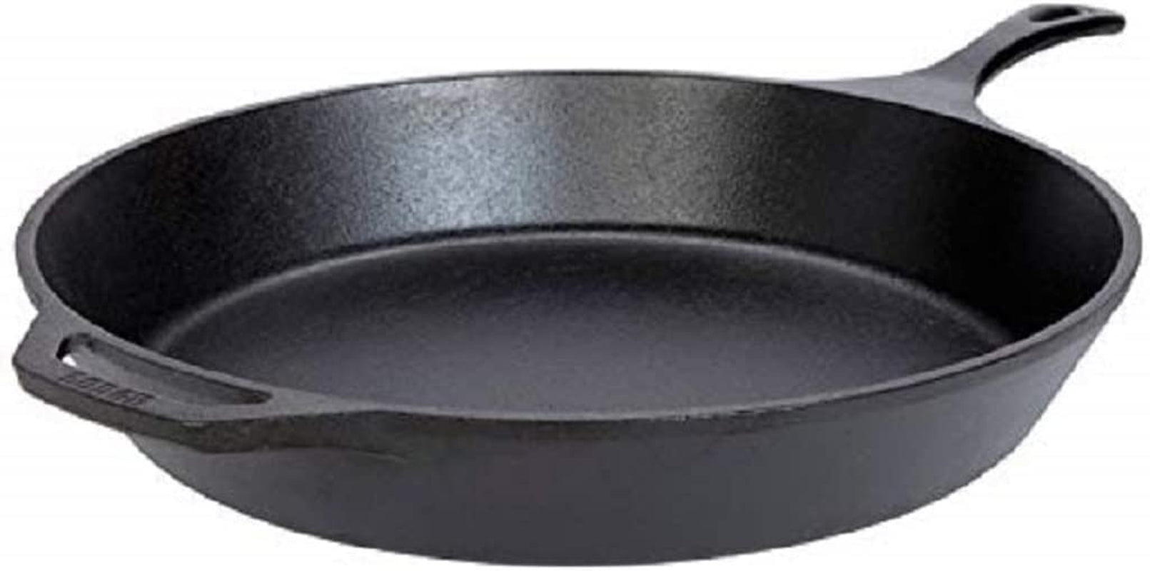 10.25 Inch Cast Iron Pre-Seasoned Skillet – Signature Teardrop Handle - Use in the Oven, on the Stove, on the Grill, or over a Campfire, Black