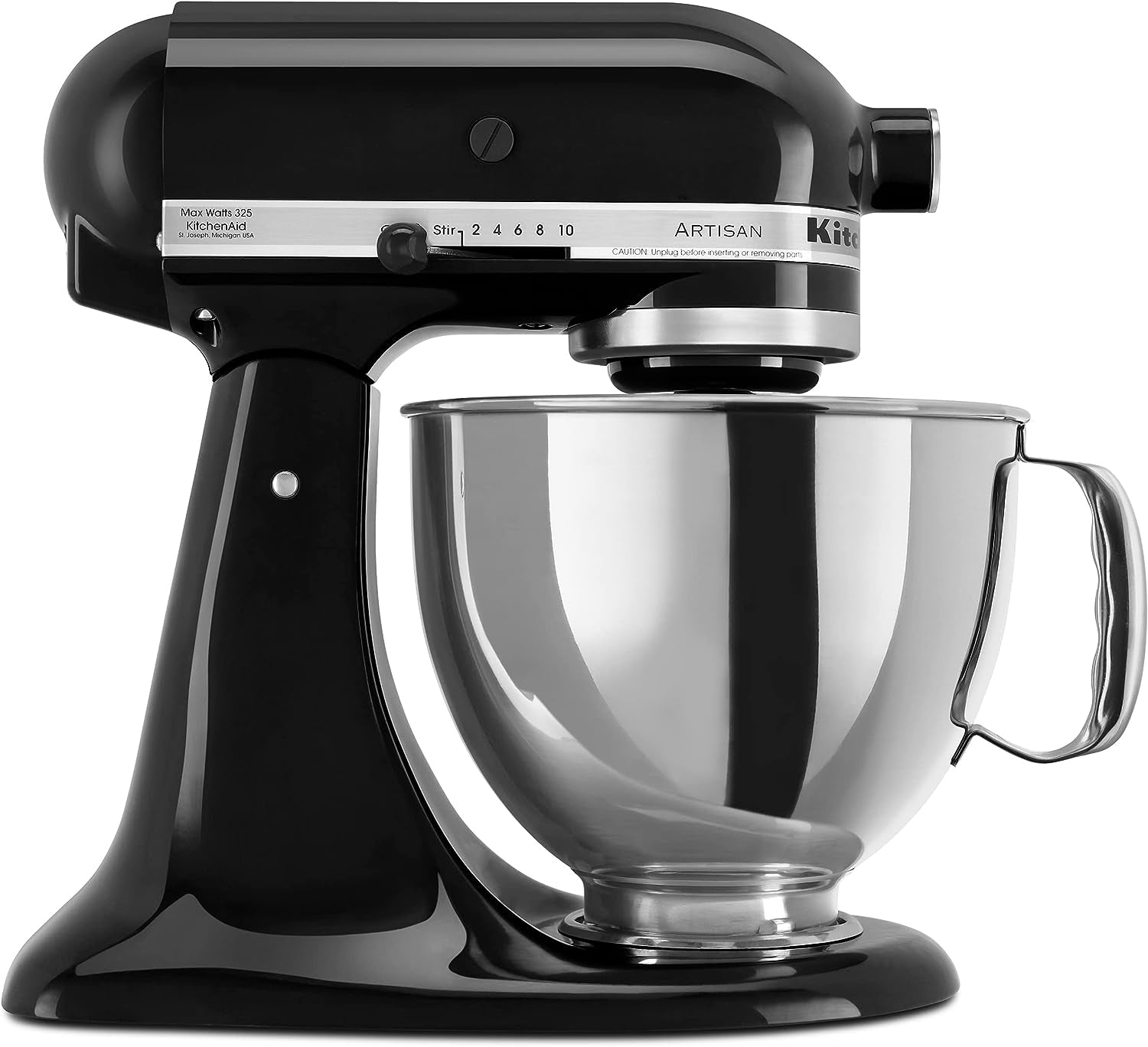 Artisan Series 5 Quart Tilt Head Stand Mixer with Pouring Shield KSM150PS, Almond Cream