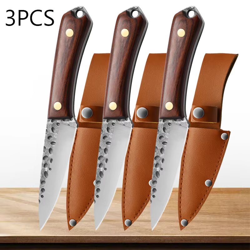 Boning Knife Stainless Steel Kitchen Knife Professional Japanese Knife Meat Cleaver Bone Cleaver Forging Knife Cooking Tools