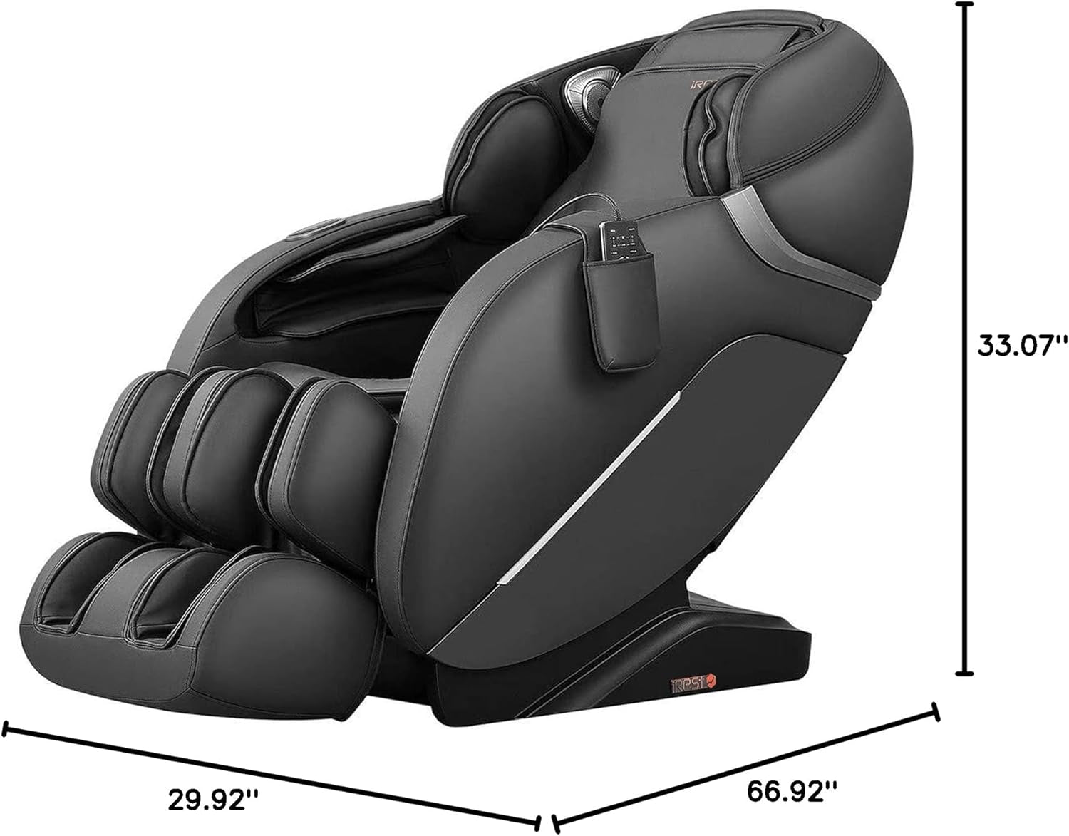 SL Track Massage Chair Recliner, Full Body Massage Chair with Zero Gravity, Bluetooth Speaker, Airbags, Heating, and Foot Massage