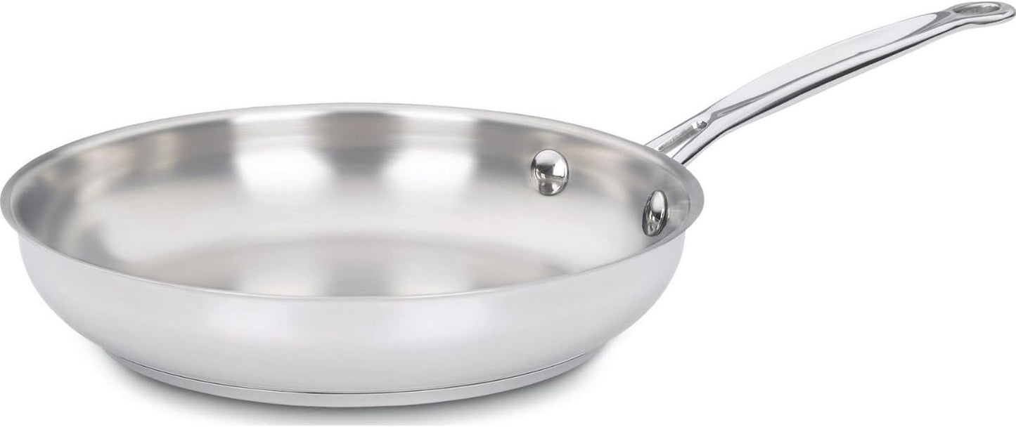 722-20 8-Inch Chef'S-Classic-Stainless-Cookware-Collection, 8", Open Skillet