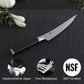 Classic 6" Boning & Fillet Knife, Handcrafted Japanese Curved Boning Knife, VG-MAX Core with Damascus Stainless Steel Cladding, Pakkawood Handle, Meat & Fish Knife for Professional and Home Chefs