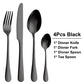 8/12/16/20Pcs Gold Cutlery Black Dinner Set Stainless Steel Tableware Mirror Western Knife Fork Spoon Sliver Kitchen Utensils