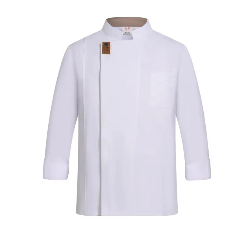 2024 New Men Women Chef Jacket Short Sleeve Cook Shirt Bakery Restaurant Waiter Uniform Top