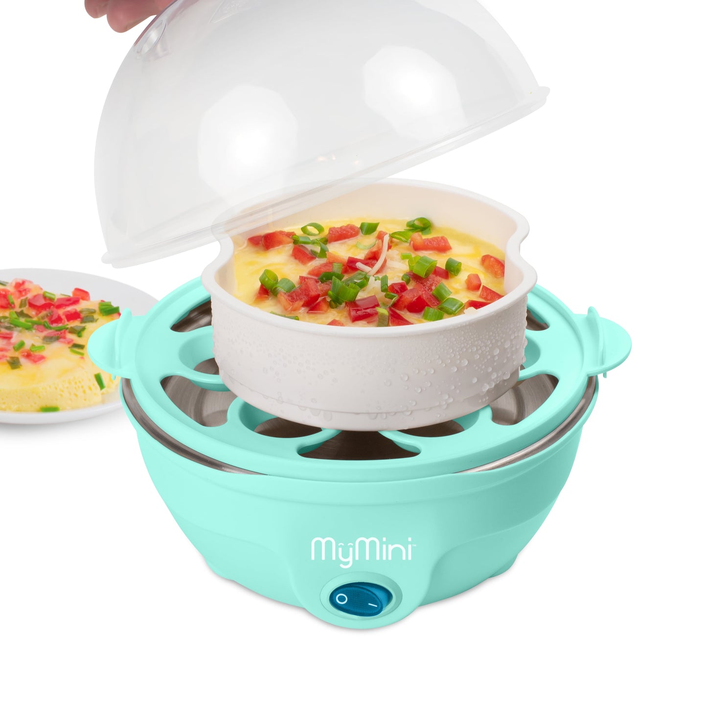 Mymini Premium 7-Egg Cooker, Teal