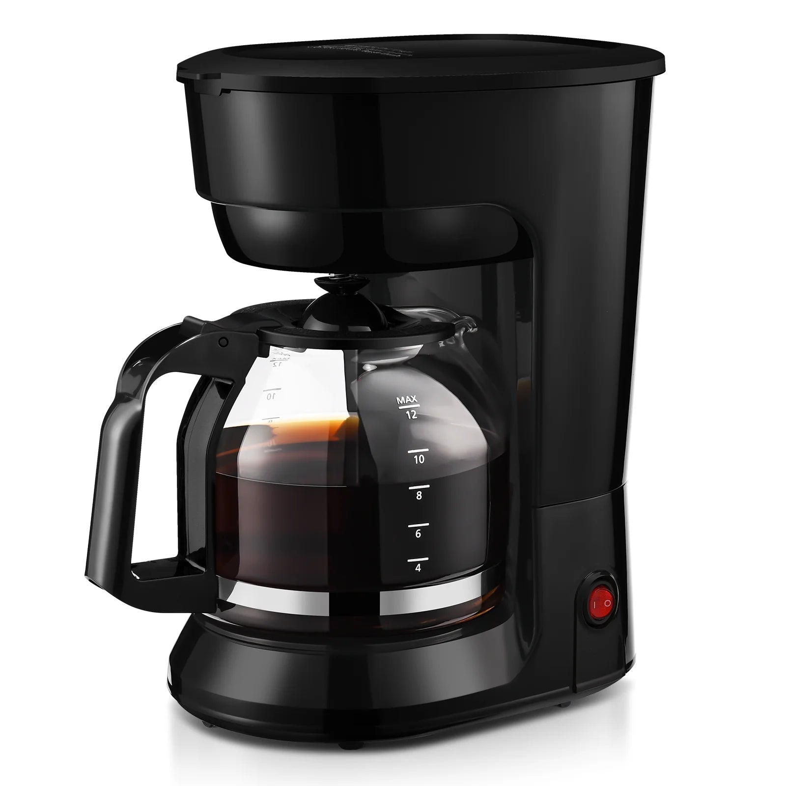 Black 12-Cup Drip Coffee Maker