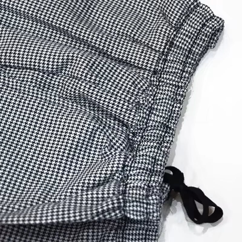 New Black and White Stripes Elastic Restaurant Uniform Head Chef Uniform Executive Chef Pants