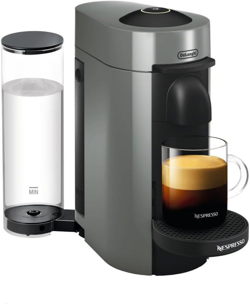 Nespresso Vertuo plus Coffee and Espresso Maker by , Grey with Aeroccino Milk Frother