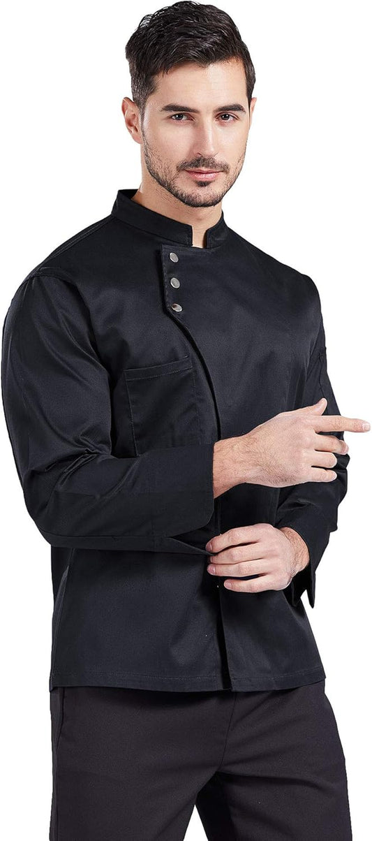 Unisex Chef Coat Men'S Long Sleeve Chef Jacket Restaurant Kitchen Cooking Chef Uniform CFM0057