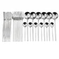 24-Piece Purple Cutlery Set 304 Stainless Steel Knife Fork Spoon Teaspoon Dinnerware Set Tableware Set Silverware Set Wholesale